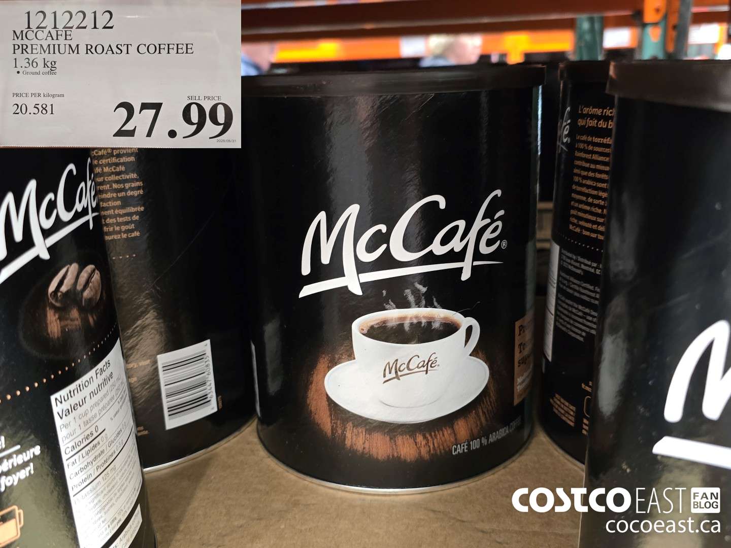 1212212 MCCAFE PREMIUM ROAST COFFEE 1.36 kg $27.99