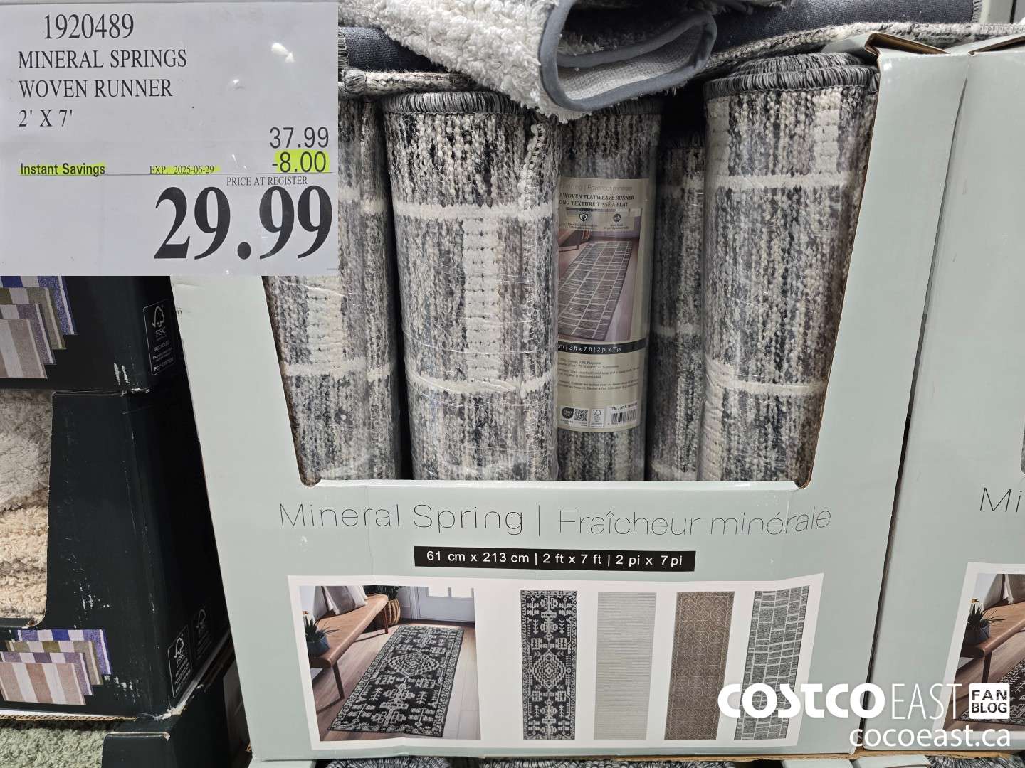 1920489 MINERAL SPRINGS WOVEN RUNNER 2' X 7' ($8.00 INSTANT SAVINGS EXPIRES ON 2025-06-29) $29.99