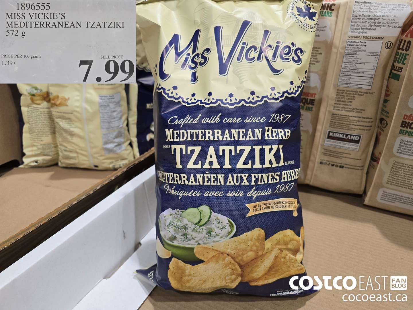 1896555 MISS VICKIE'S MEDITERRANEAN TZATZIKI 572 G $7.99
