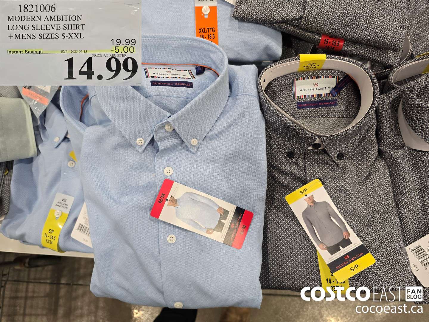 1821006 MODERN AMBITION LONG SLEEVE SHIRT +MENS SIZES S-XXL ($5.00 INSTANT SAVINGS EXPIRES ON 2025-06-15) $14.99