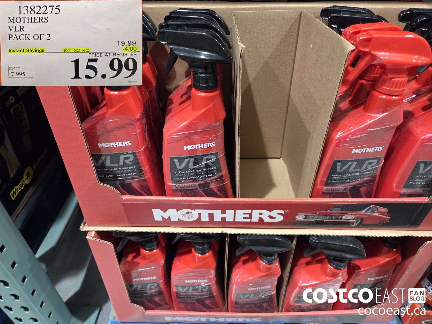 1382275 MOTHERS VLR CAR CLEANER PACK OF 2 ($4.00 INSTANT SAVINGS EXPIRES ON 2025-06-22) $15.99