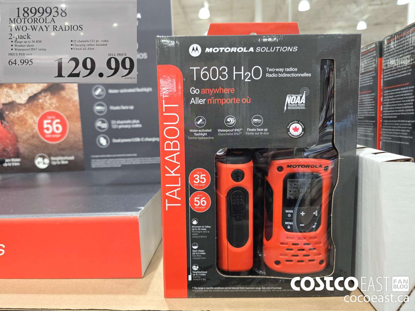 1899938 MOTOROLA TWO-WAY RADIOS 2-pack $129.99