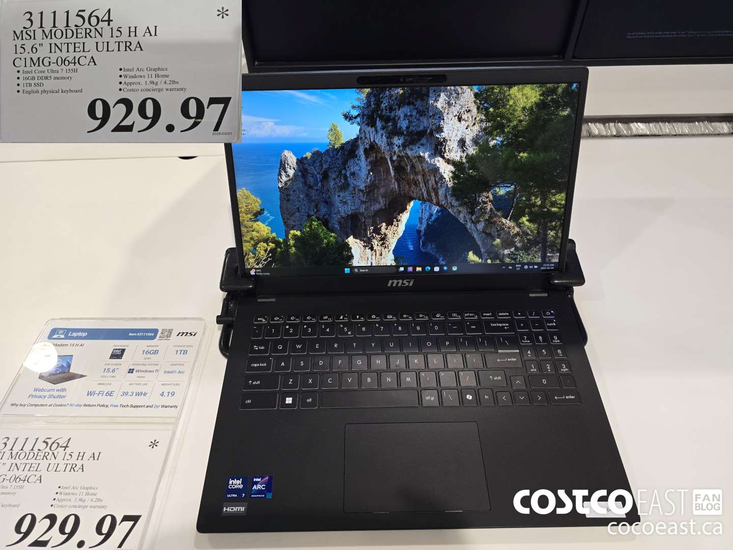 3111564 MSI MODERN 15 H Al 15.6