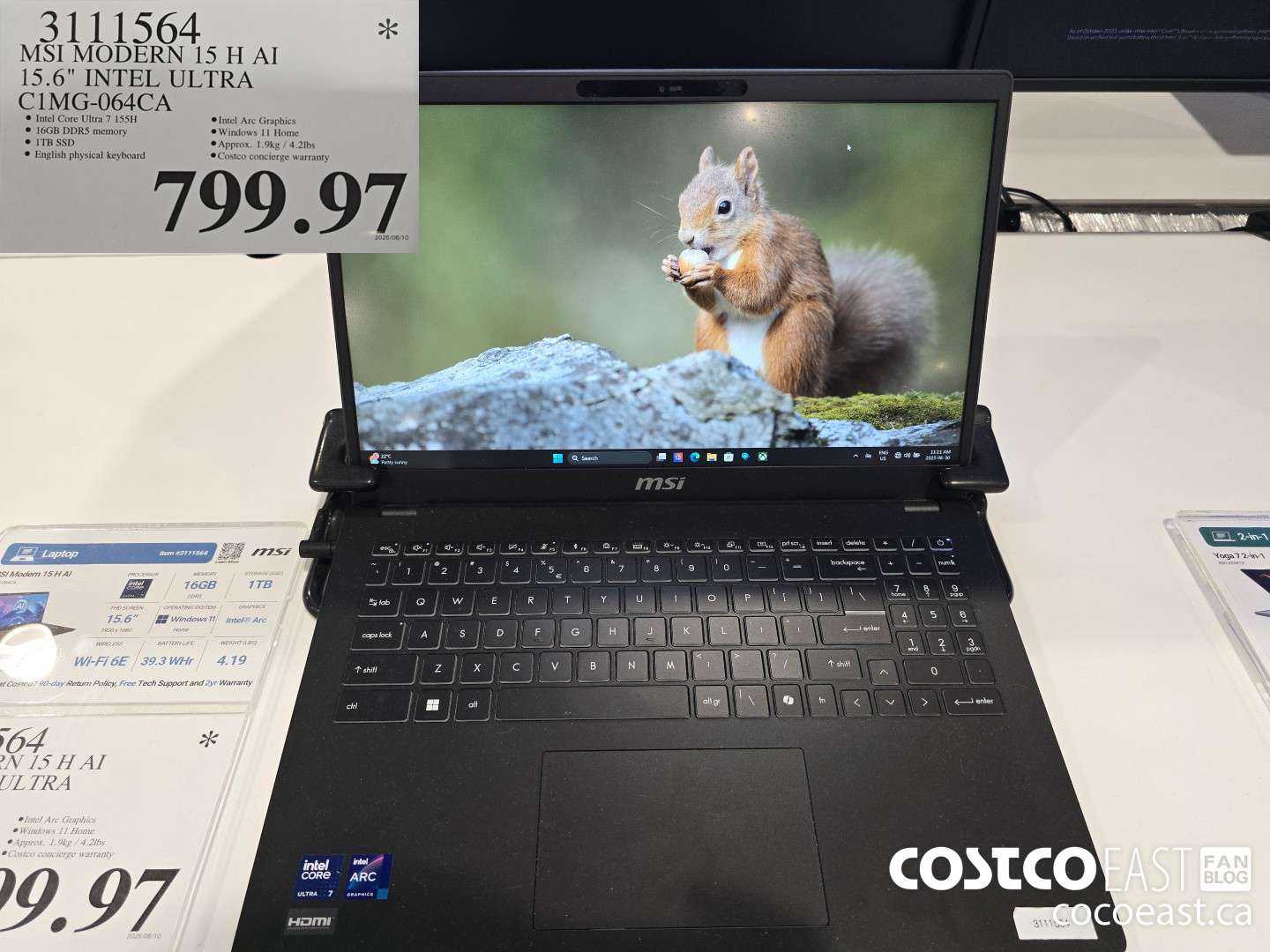 3111564 MSI MODERN 15 H Al 15.6