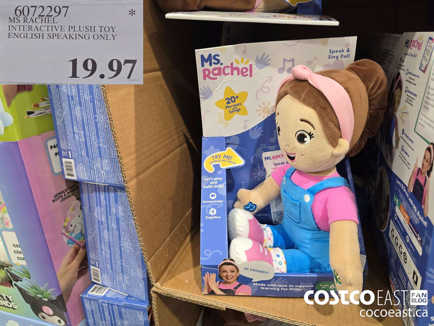 6072297 MS RACHEL INTERACTIVE PLUSH TOY ENGLISH SPEAKING ONLY $19.97