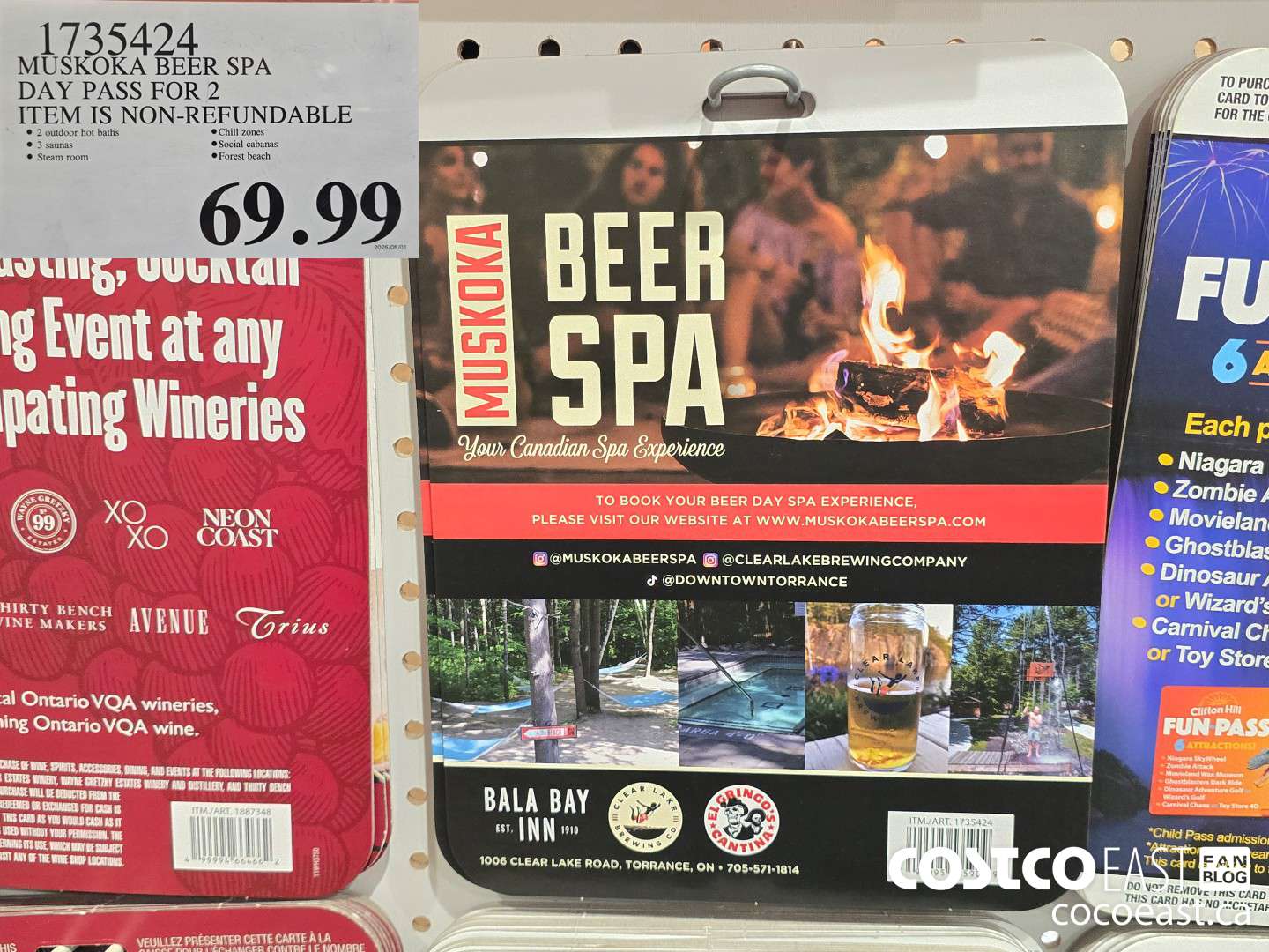 1735424 MUSKOKA BEER SPA DAY PASS FOR 2 ITEM IS NON-REFUNDABLE $69.99