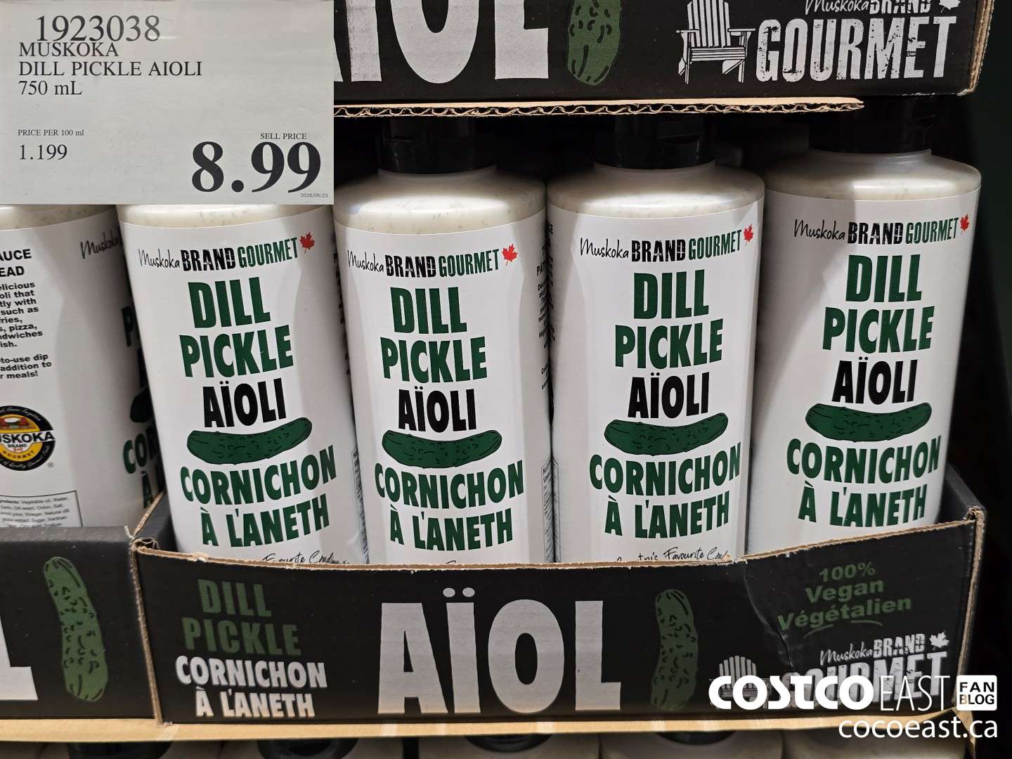 1923038 MUSKOKA DILL PICKLE AIOLI 790 mL $8.99