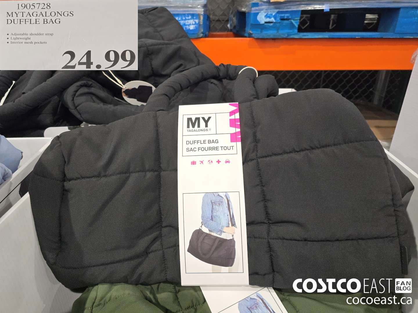 1905728 MYTAGALONGS DUFFLE BAG $24.99