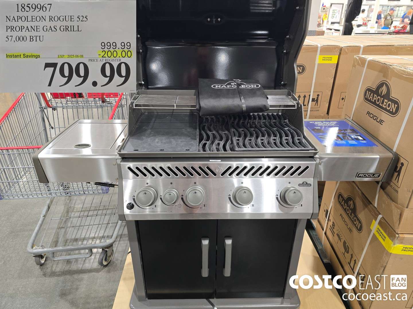 1859967 NAPOLEON ROGUE 525 PROPANE GAS GRILL 57,000 BTU ($200.00 INSTANT SAVINGS EXPIRES ON 2025-06-08) $799.99