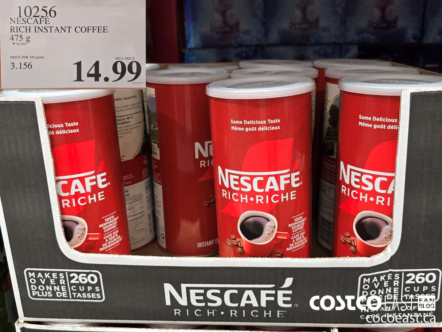 10256 NESCAFE RICH INSTANT COFFEE 475 G $14.99