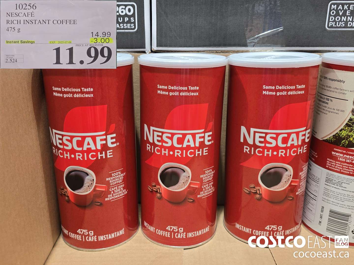 10256 NESCAFE RICH INSTANT COFFEE 475 G ($3.00 INSTANT SAVINGS EXPIRES ON 2025-07-06) $11.99