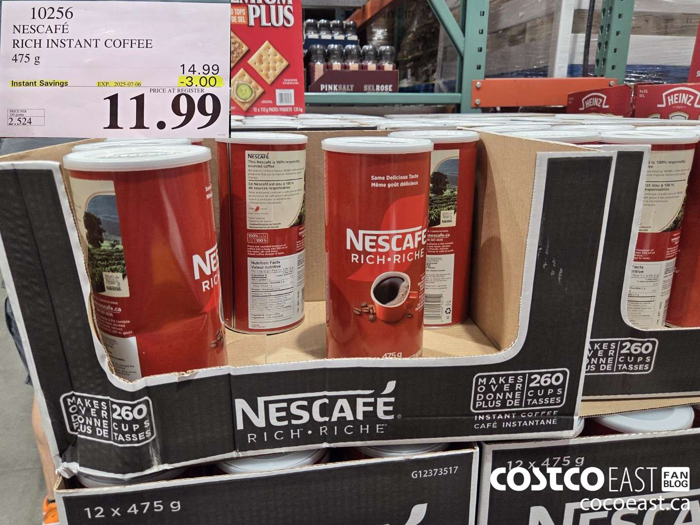 10256 NESCAFE RICH INSTANT COFFEE 475 G ($3.00 INSTANT SAVINGS EXPIRES ON 2025-07-06) $11.99