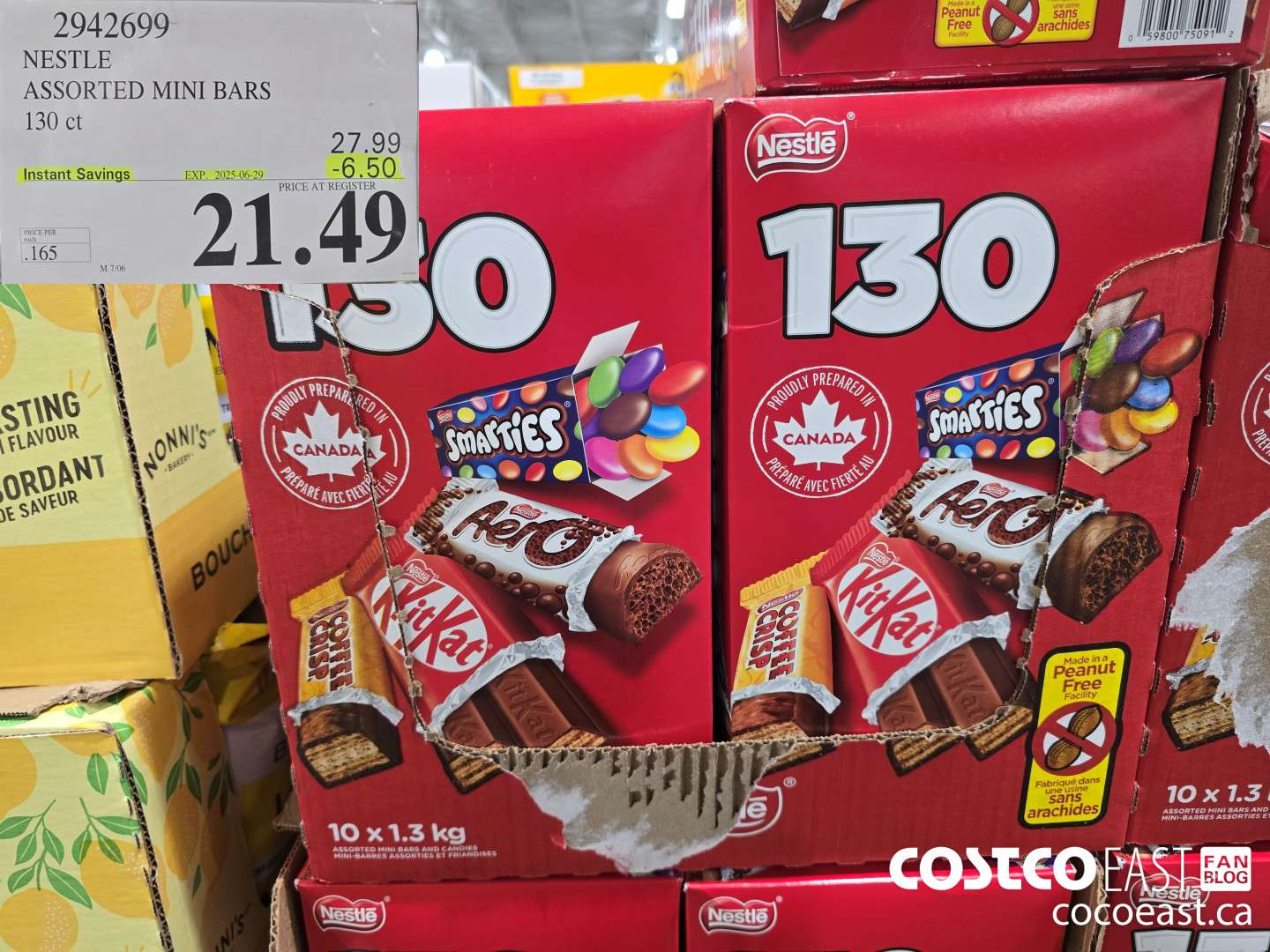 2942699 NESTLE ASSORTED MINI BARS 130 CT ($6.50 INSTANT SAVINGS EXPIRES ON 2025-06-29) $21.49