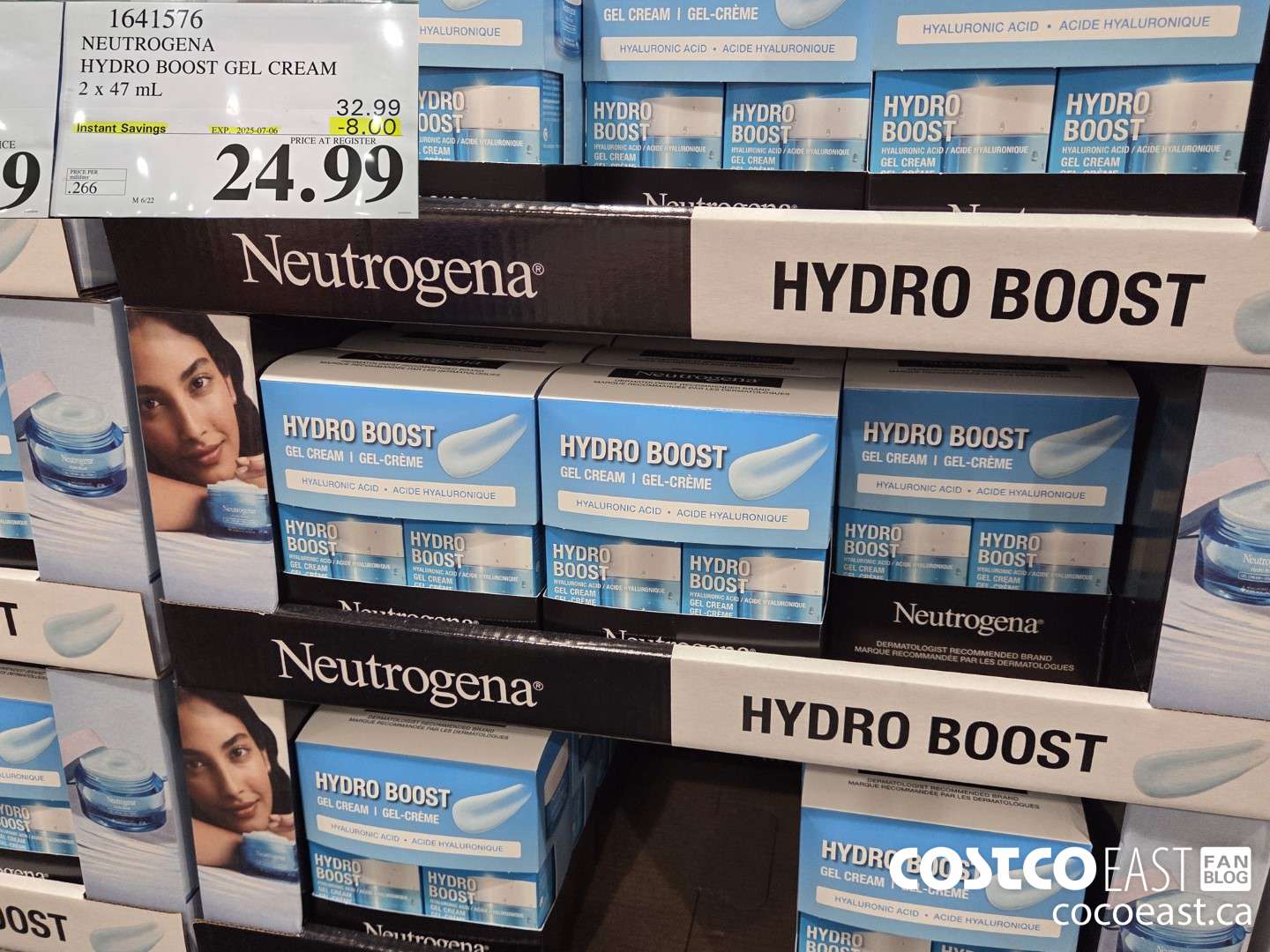 1641576 NEUTROGENA HYDROBOOST GEL CREAM 2 X 47ML ($8.00 INSTANT SAVINGS EXPIRES ON 2025-07-06) $24.99