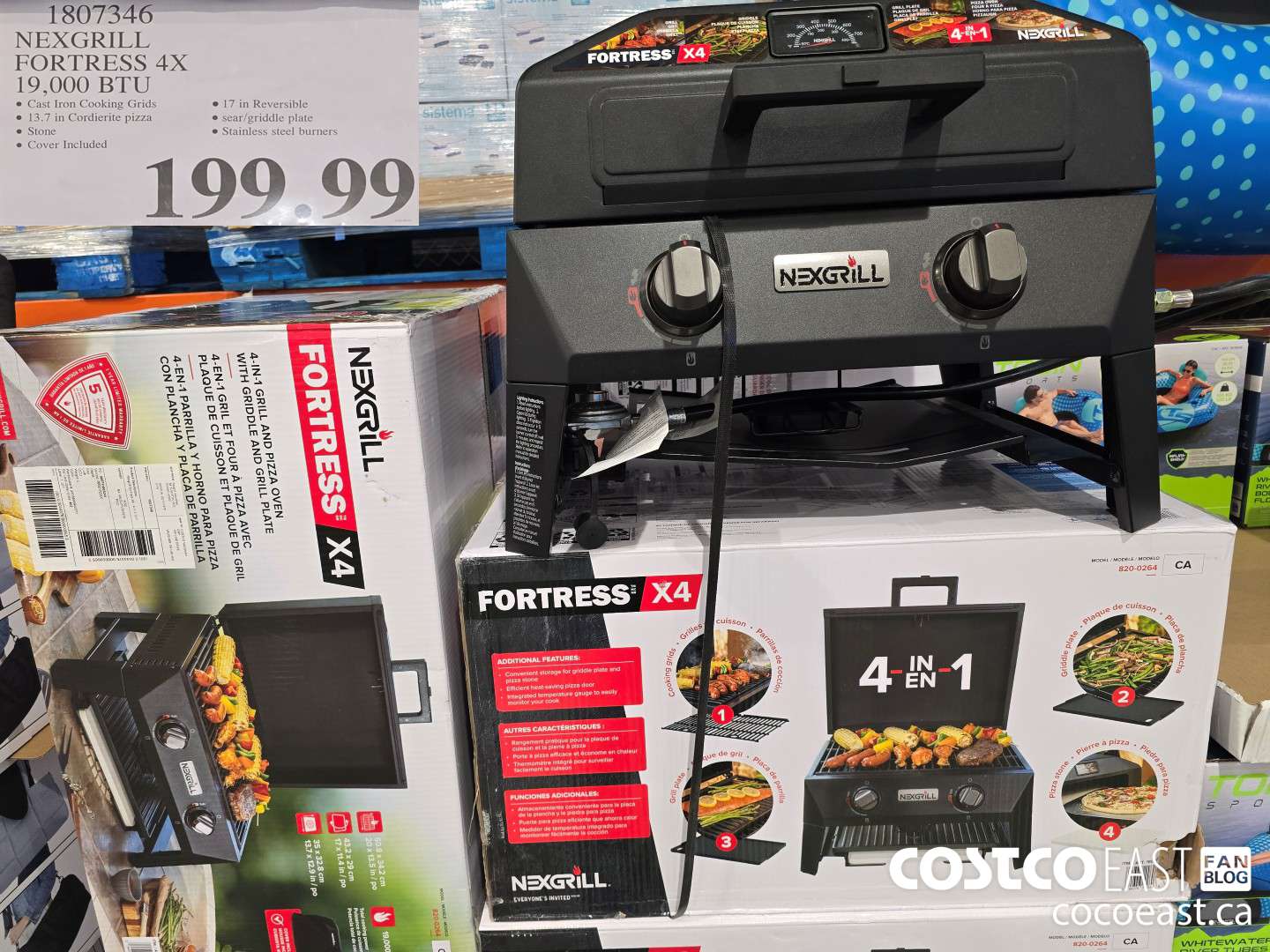 1807346 NEXGRILL FORTRESS 4X 19,000 BTU $199.99