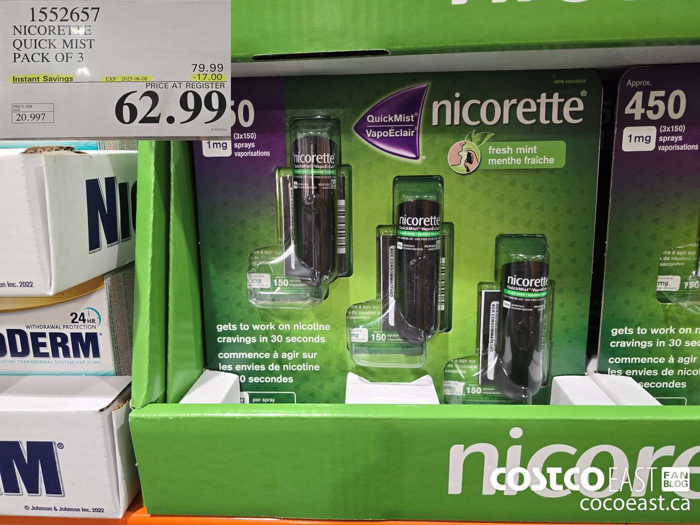 1552657 NICORETTE QUICK MIST PACK OF 3 ($17.00 INSTANT SAVINGS EXPIRES ON 2025-06-08) $62.99