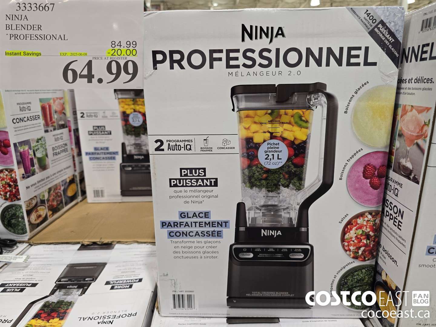 3333667 NINJA BLENDER PROFESSIONAL. ($20.00 INSTANT SAVINGS EXPIRES ON 2025-06-08) $64.99