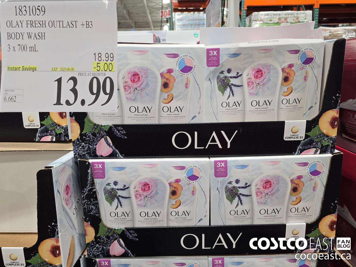 1831039 OLAY FRESH OUTLAST +B3 BODY WASH 3x 700 mL ($5.00 INSTANT SAVINGS EXPIRES ON 2025-06-08) $13.99