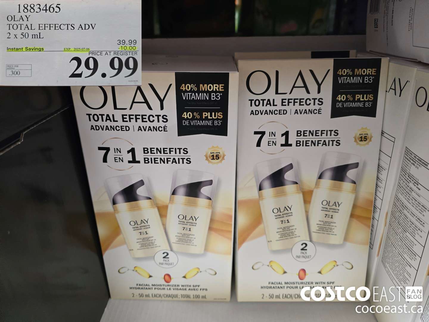 1883465 OLA Y TOTAL EFFECTS ADV 2 X 50 ML ($10.00 INSTANT SAVINGS EXPIRES ON 2025-07-06) $29.99