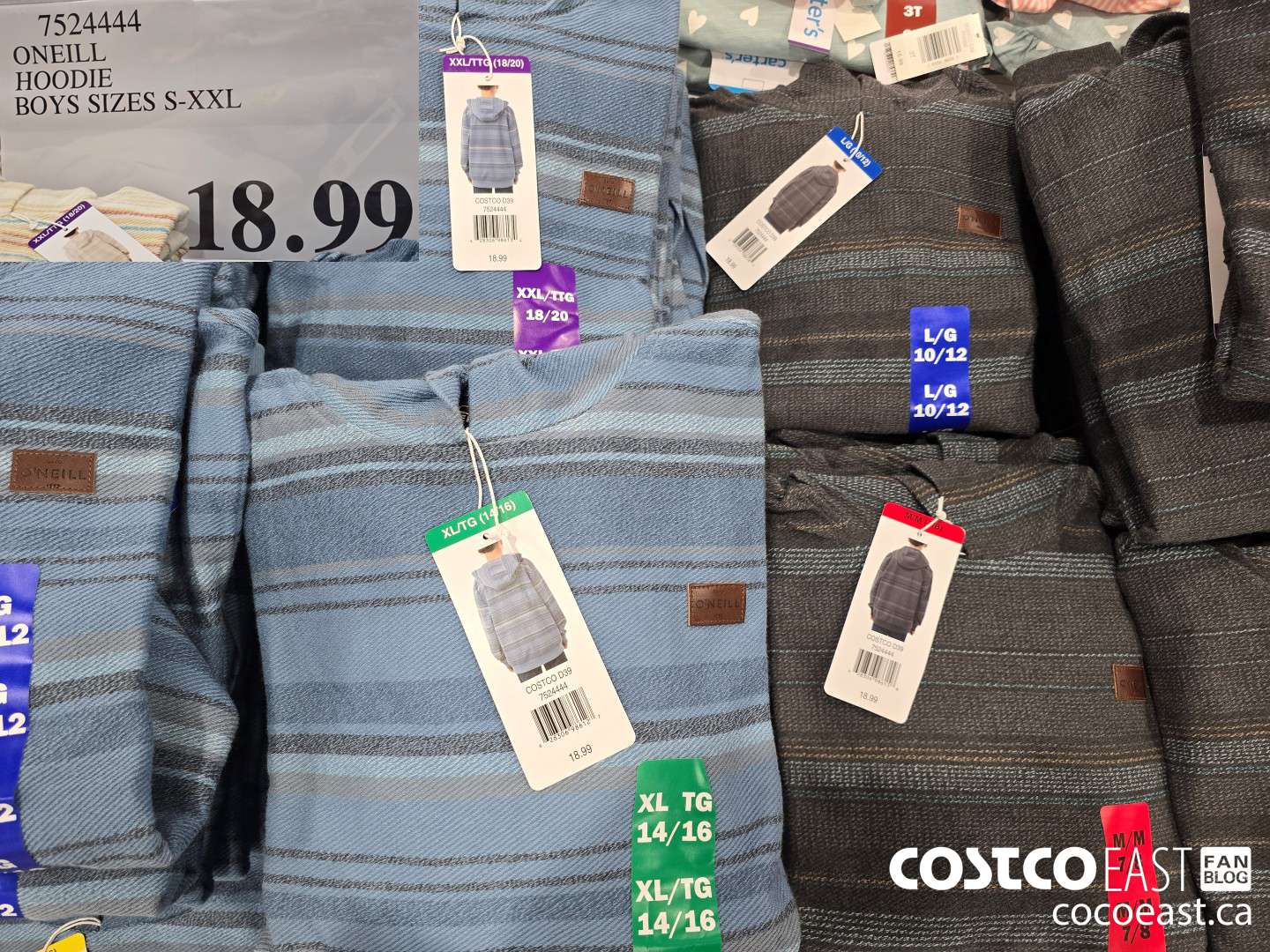 7524444 ONEILL HOODIE BOYS SIZES S-XXL $18.99