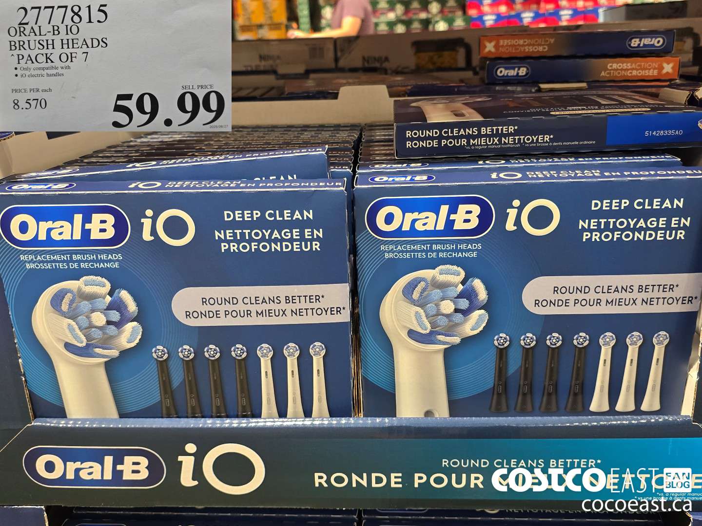 2777815 ORAL-B IO BRUSH HEADS “PACK OF 7 $59.99