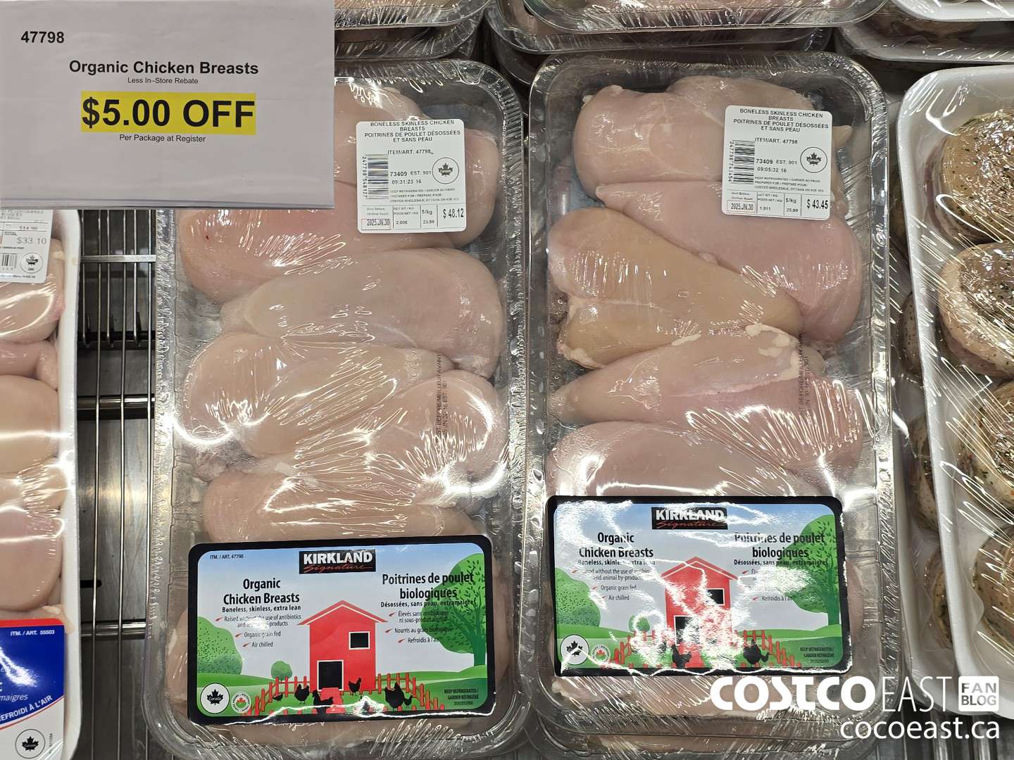 47798 ORGANIC CHICKEN BREASTS ($5.00 INSTANT SAVINGS)