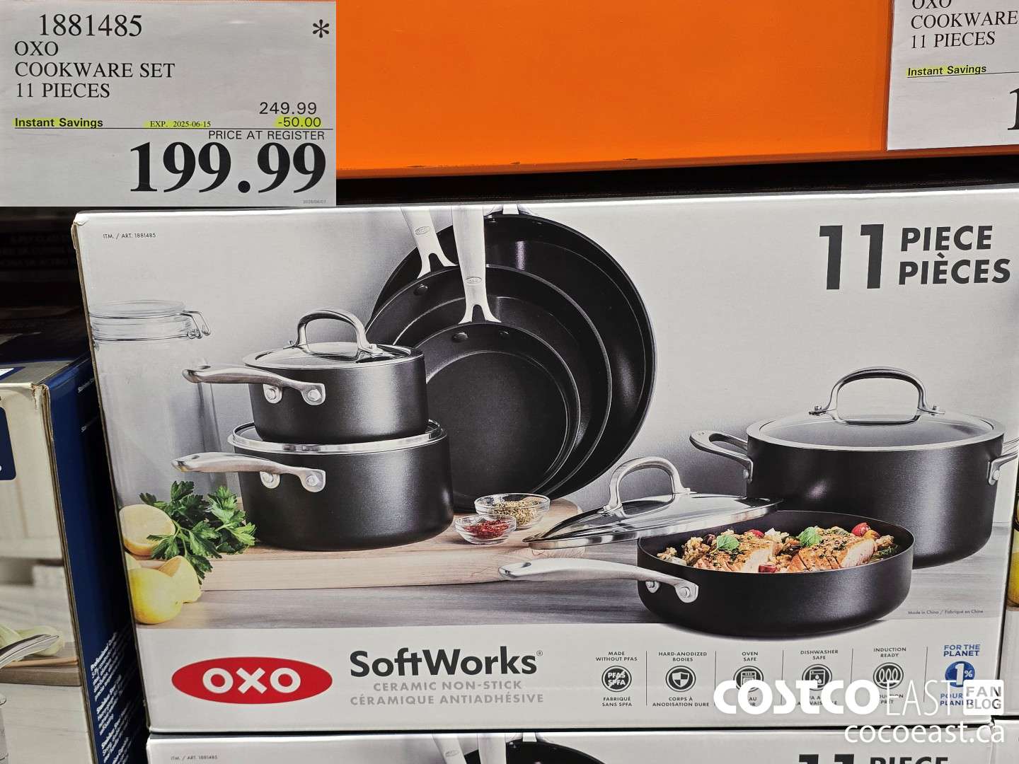 1881485 OXO COOKWARE SET 11 PIECES ($50.00 INSTANT SAVINGS EXPIRES ON 2025-06-15) $199.99