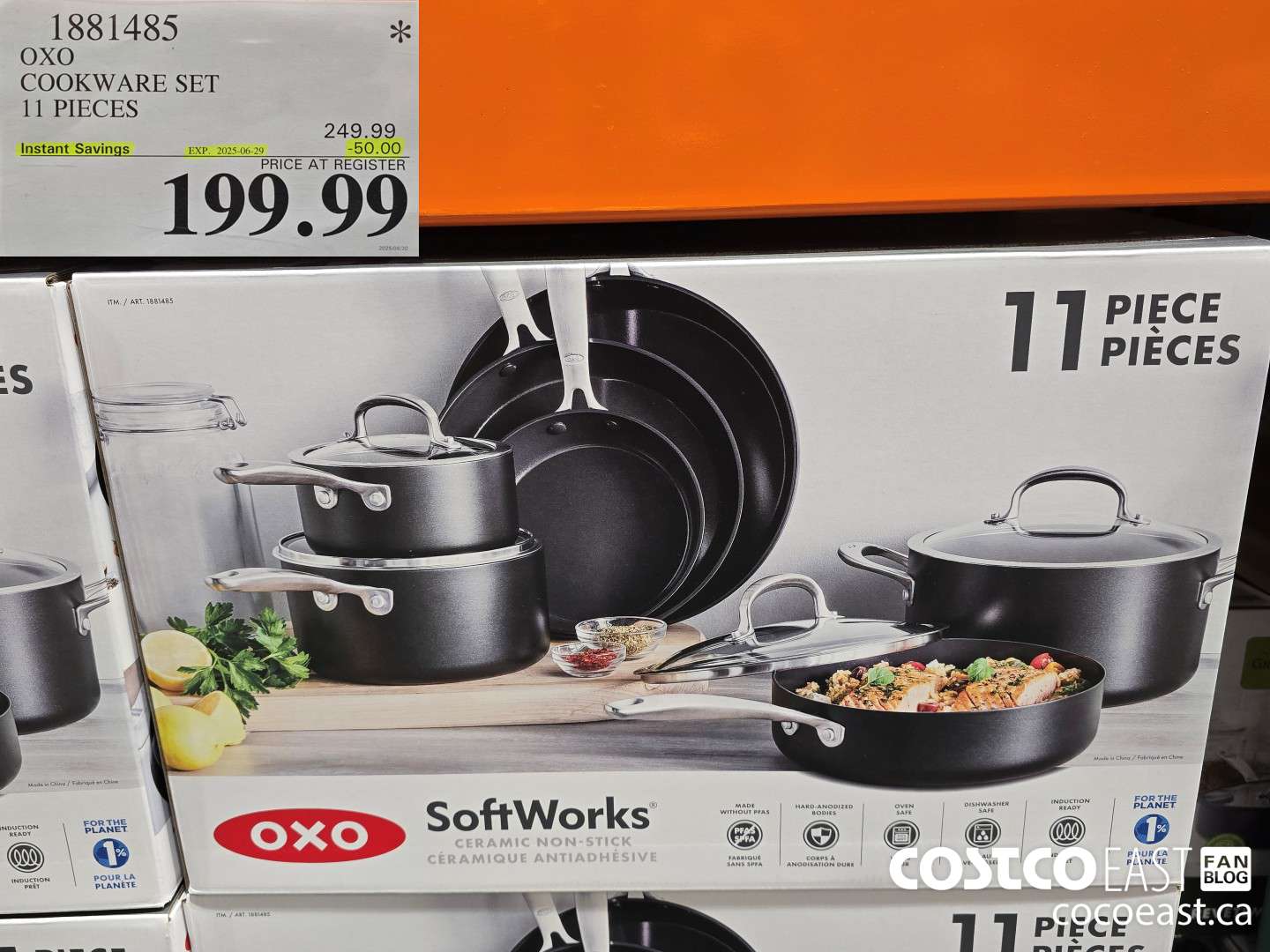 1881485 OXO COOKWARE SET 11 PIECES ($50.00 INSTANT SAVINGS EXPIRES ON 2025-06-29) $199.99