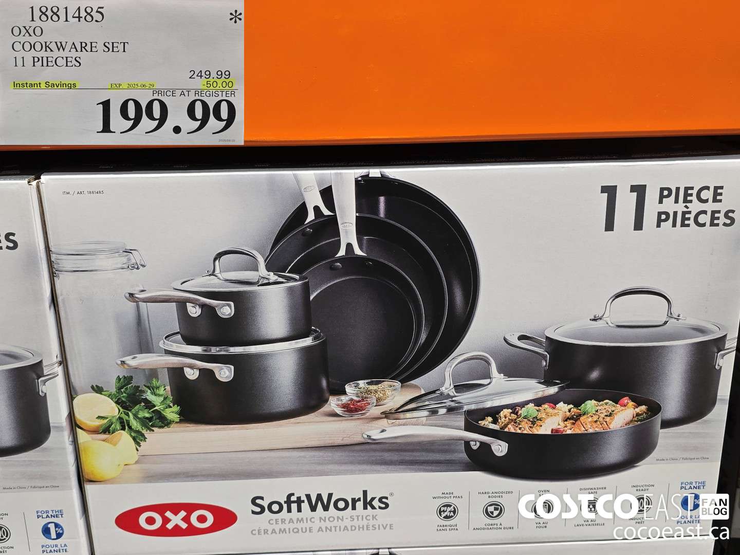 1881485 OXO COOKWARE SET 11 PIECES ($50.00 INSTANT SAVINGS EXPIRES ON 2025-06-29) $199.99