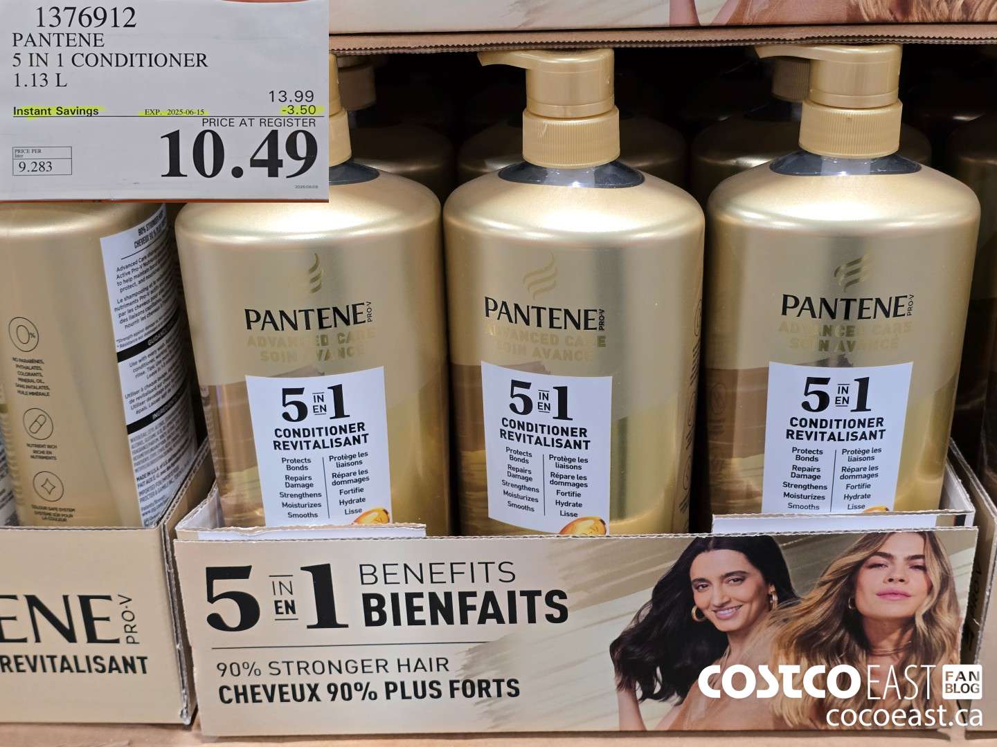 1376912 PANTENE 5 IN 1 CONDITIONER 1.13 L ($3.50 INSTANT SAVINGS EXPIRES ON 2025-06-15) $10.49