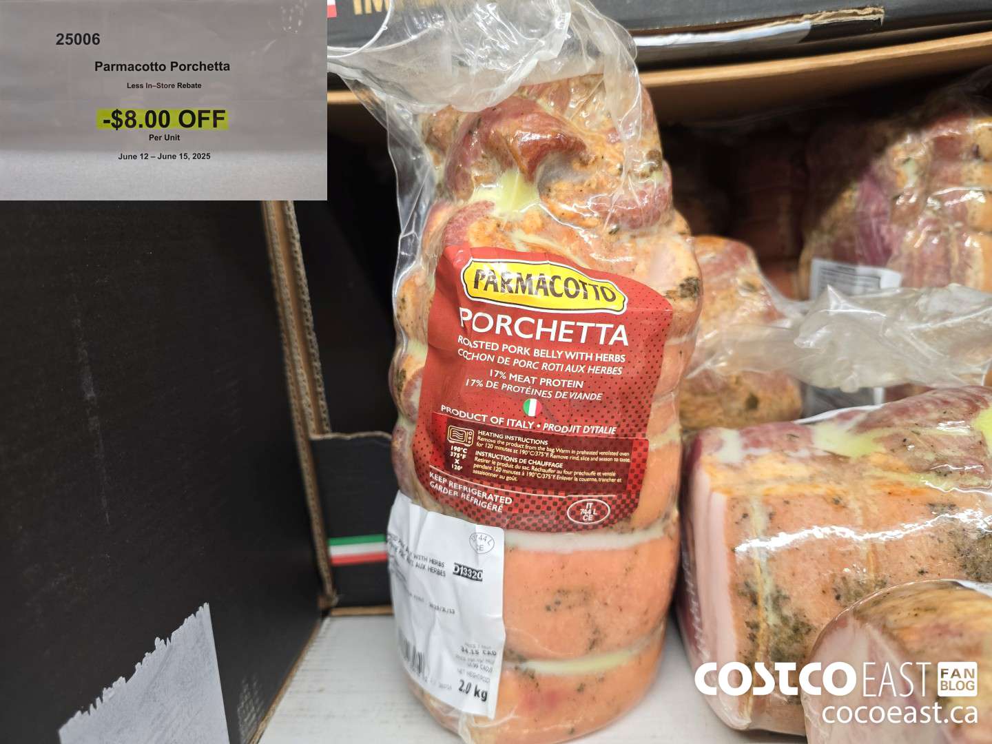 25006 PARMACOTTO PORCHETTA ($8.00 INSTANT SAVINGS)