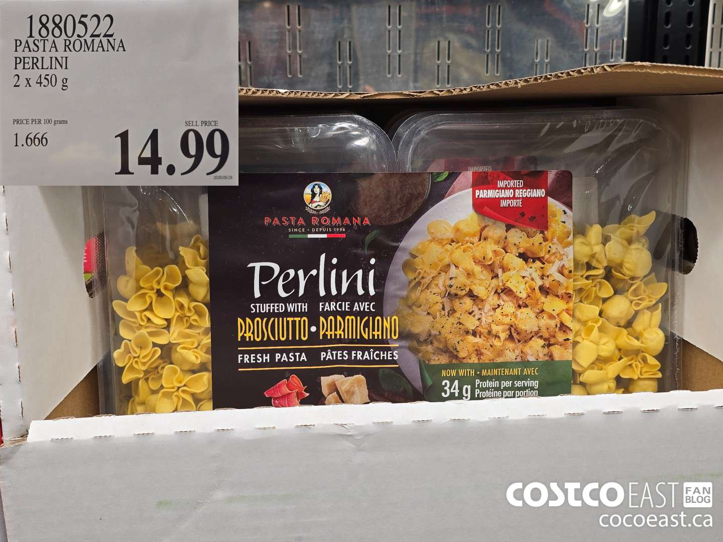 1880522 PASTA ROMANA PERLINI 2x 450 g $14.99
