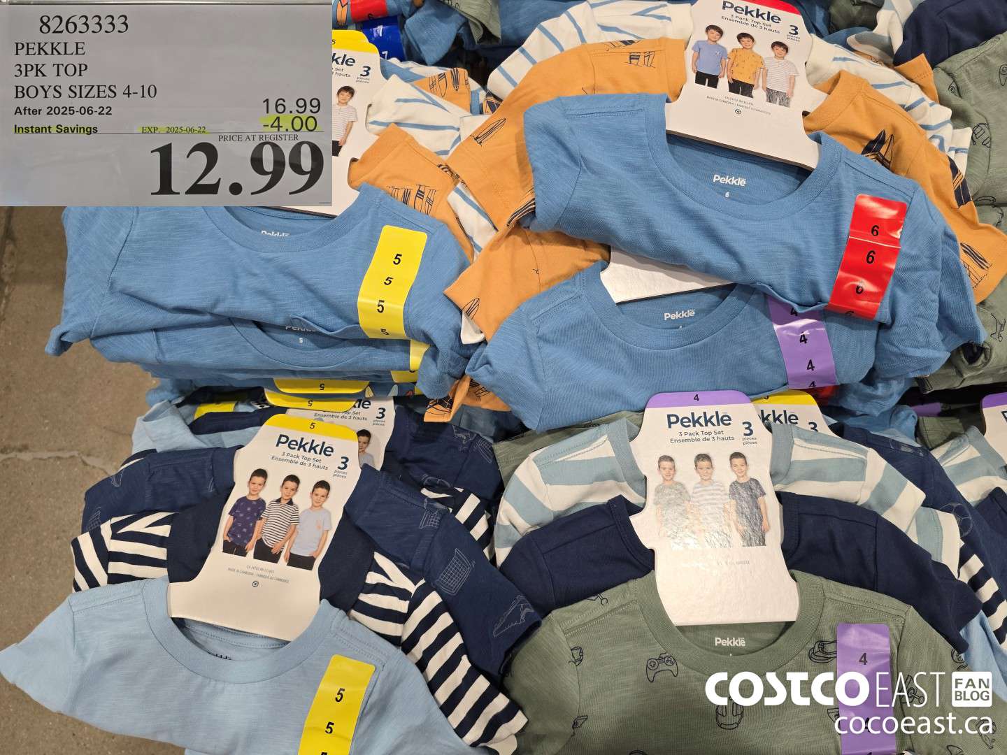 8263333 PEKKLE 3PK TOP BOYS SIZES 4-10 ($4.00 INSTANT SAVINGS EXPIRES ON 2025-06-22) $12.99