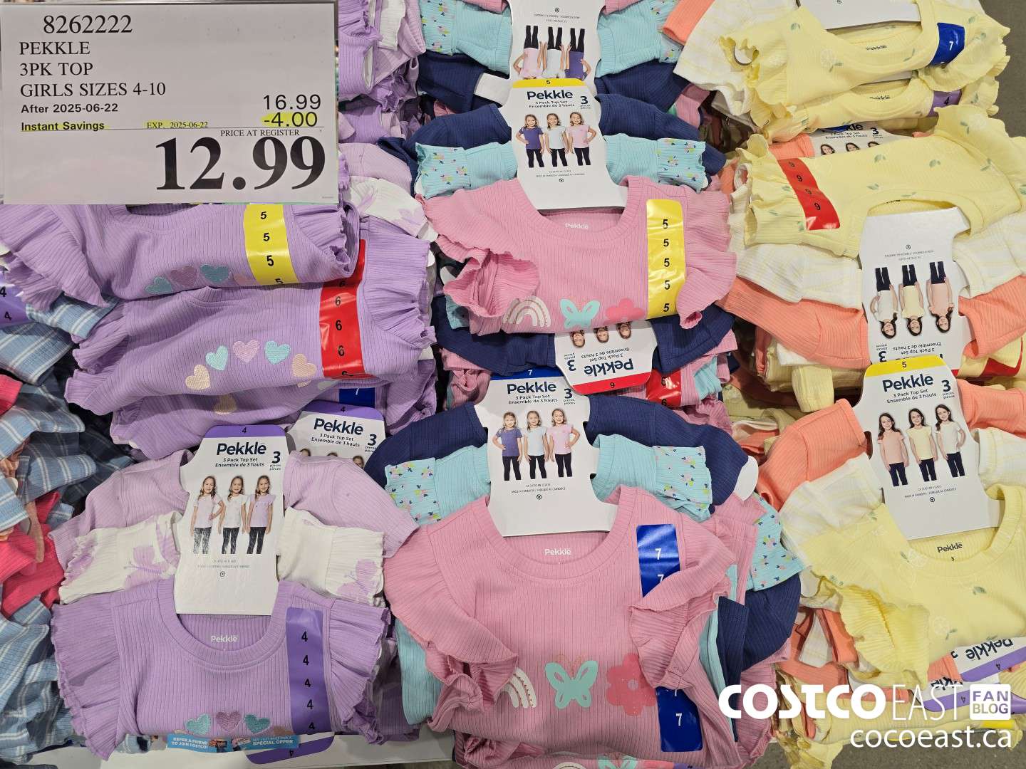 8262222 PEKKLE 3PK TOP KIDS SIZES 4-10 ($4.00 INSTANT SAVINGS EXPIRES ON 2025-06-22) $12.99