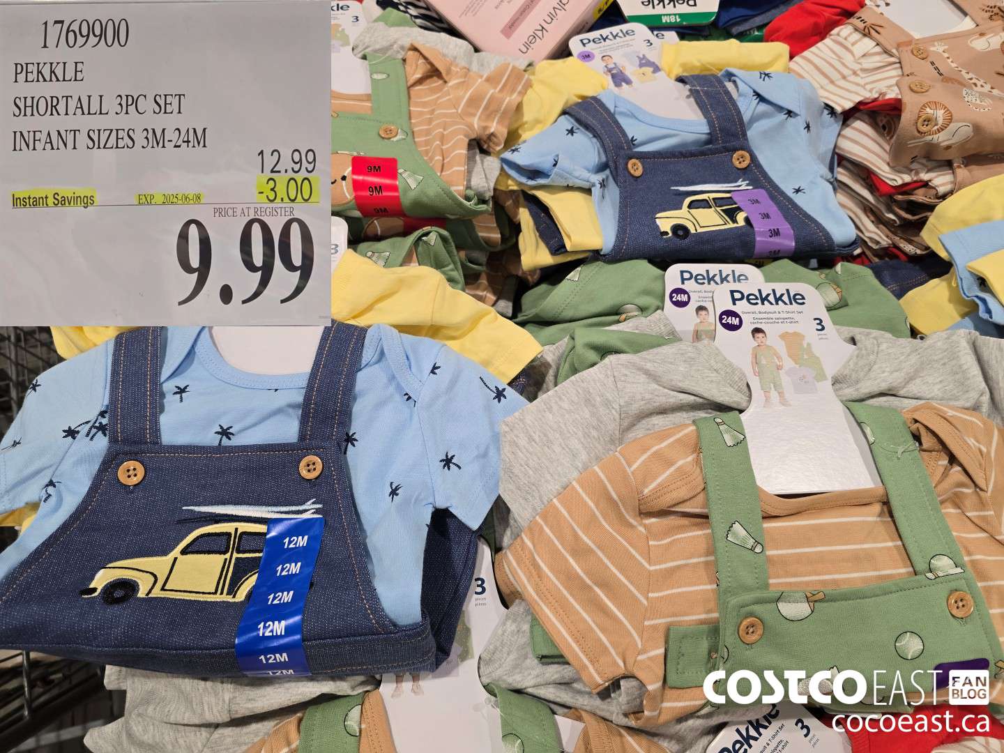 1769900 PEKKLE SHORTALL 3PC SET INFANT SIZES 3M-24M ($3.00 INSTANT SAVINGS EXPIRES ON 2025-06-08) $9.99