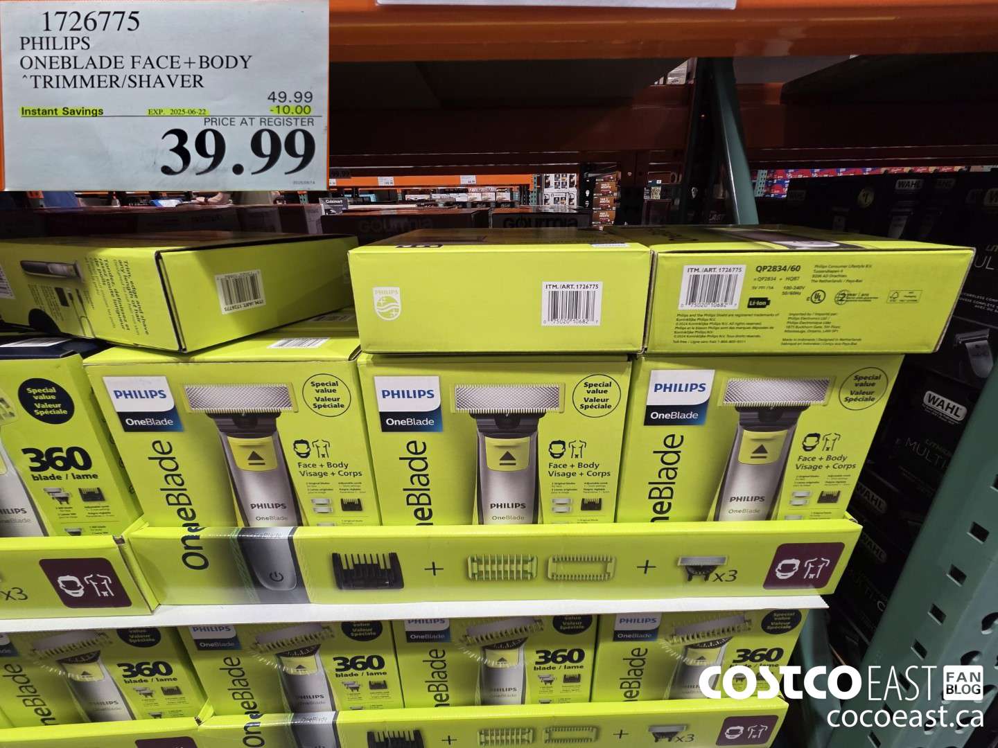 1726775 PHILIPS ONEBLADE FACE+ BODY TRIMMER/SHAVER ($10.00 INSTANT SAVINGS EXPIRES ON 2025-06-22) $39.99