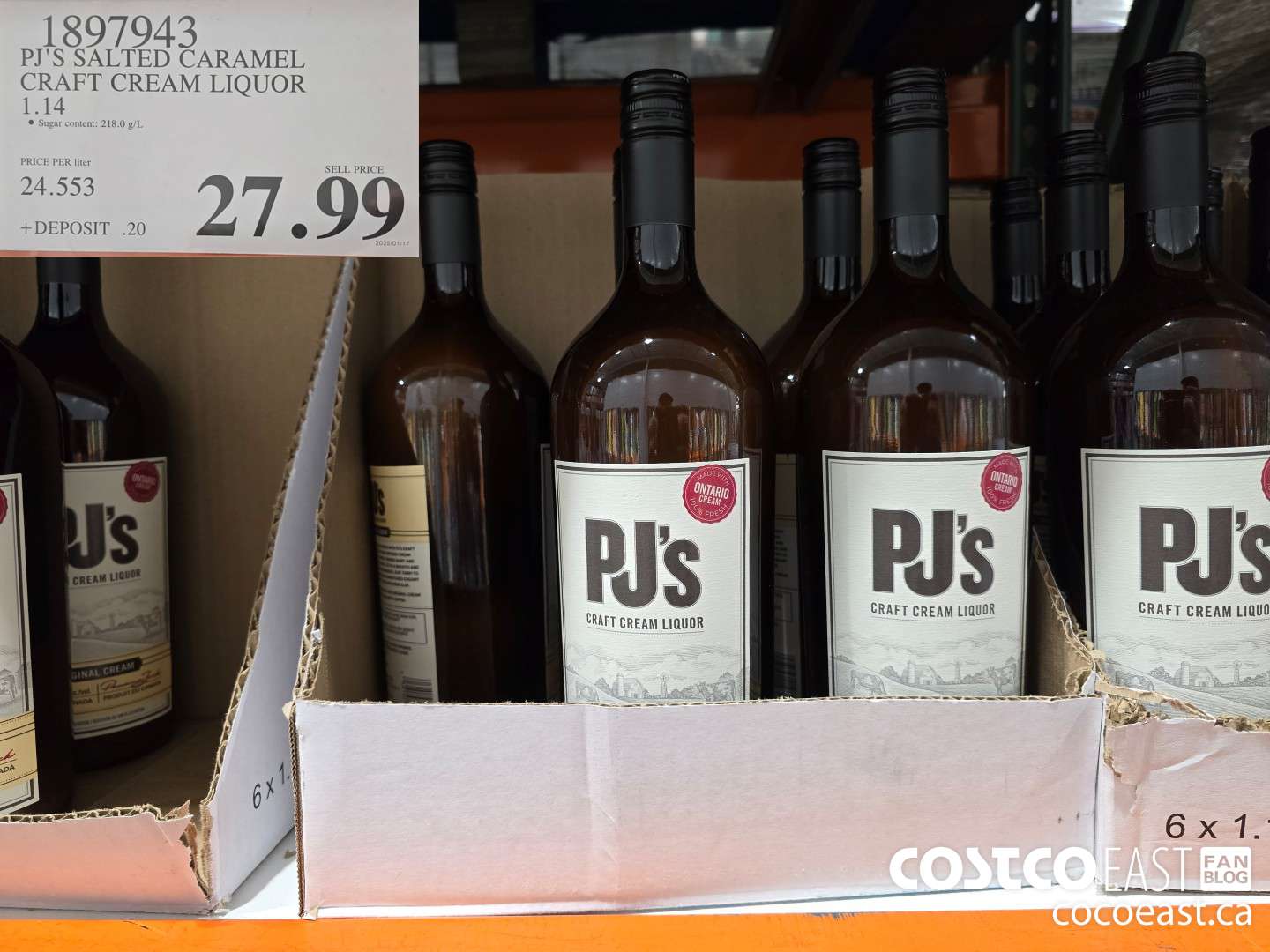1897943 PJ'S SALTED CARAMEL CRAFT CREAM LIQUOR ($1.14 INSTANT SAVINGS) $27.99