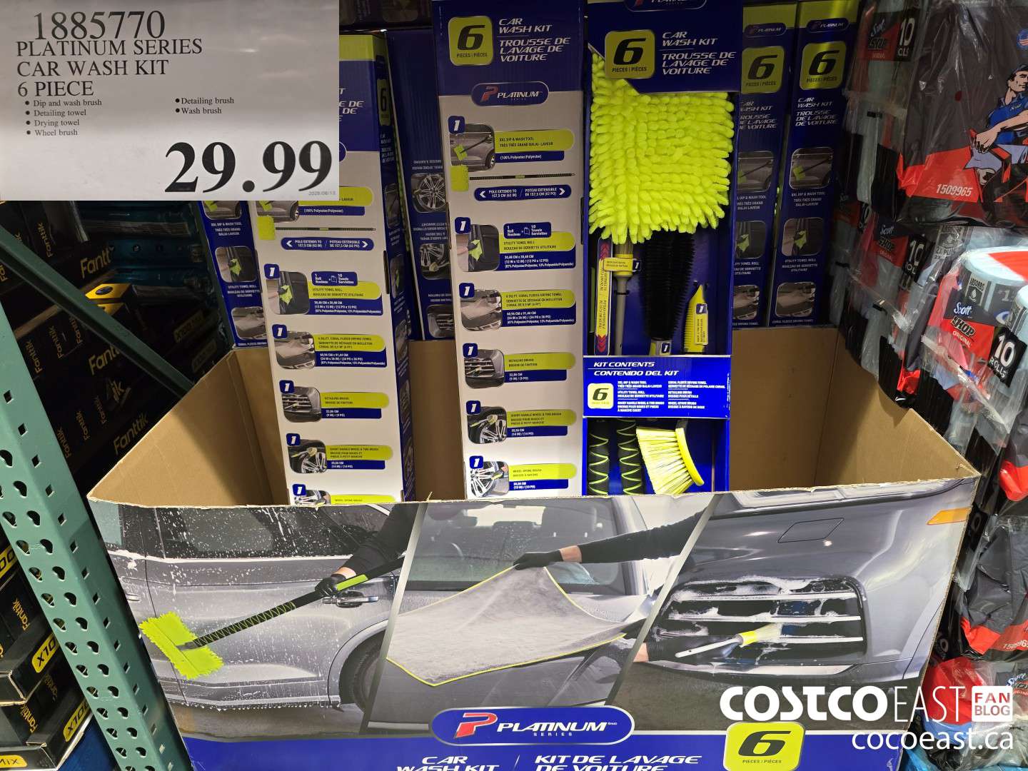 1885770 PLATINUM SERIES CAR WASH KIT 6 PCS. $29.99