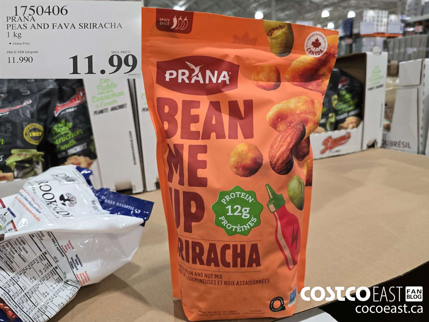 1750406 PRANA PEAS AND FAVA SRIRACHA 1 KG $11.99