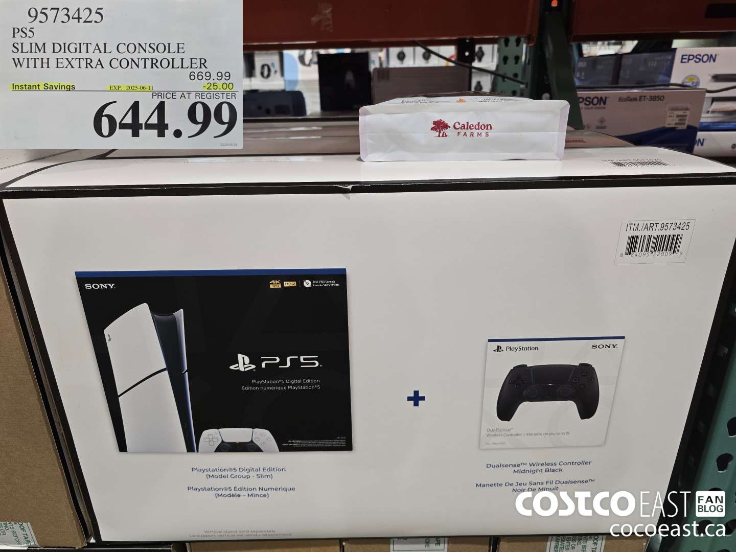 9573425 PS5 SLIM DIGITAL CONSOLE WITH EXTRA CONTROLLER ($25.00 INSTANT SAVINGS EXPIRES ON 2025-06-11) $644.99