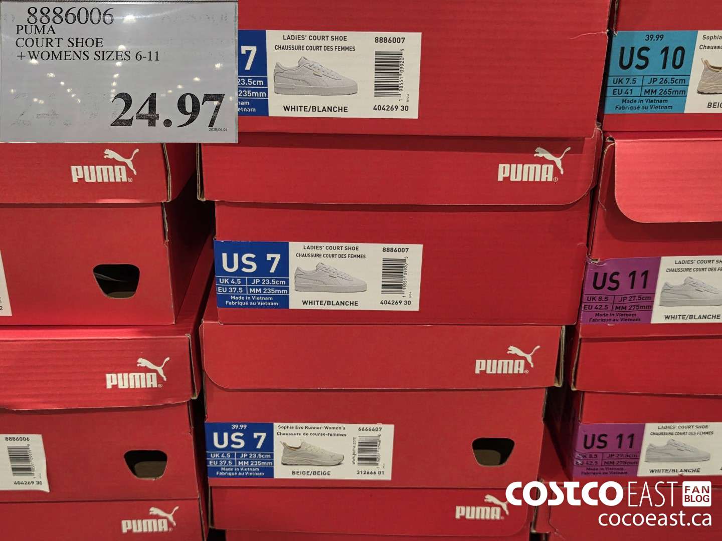 8886006 PUMA COURT SHOE +WOMENS SIZES 6-11 $24.97