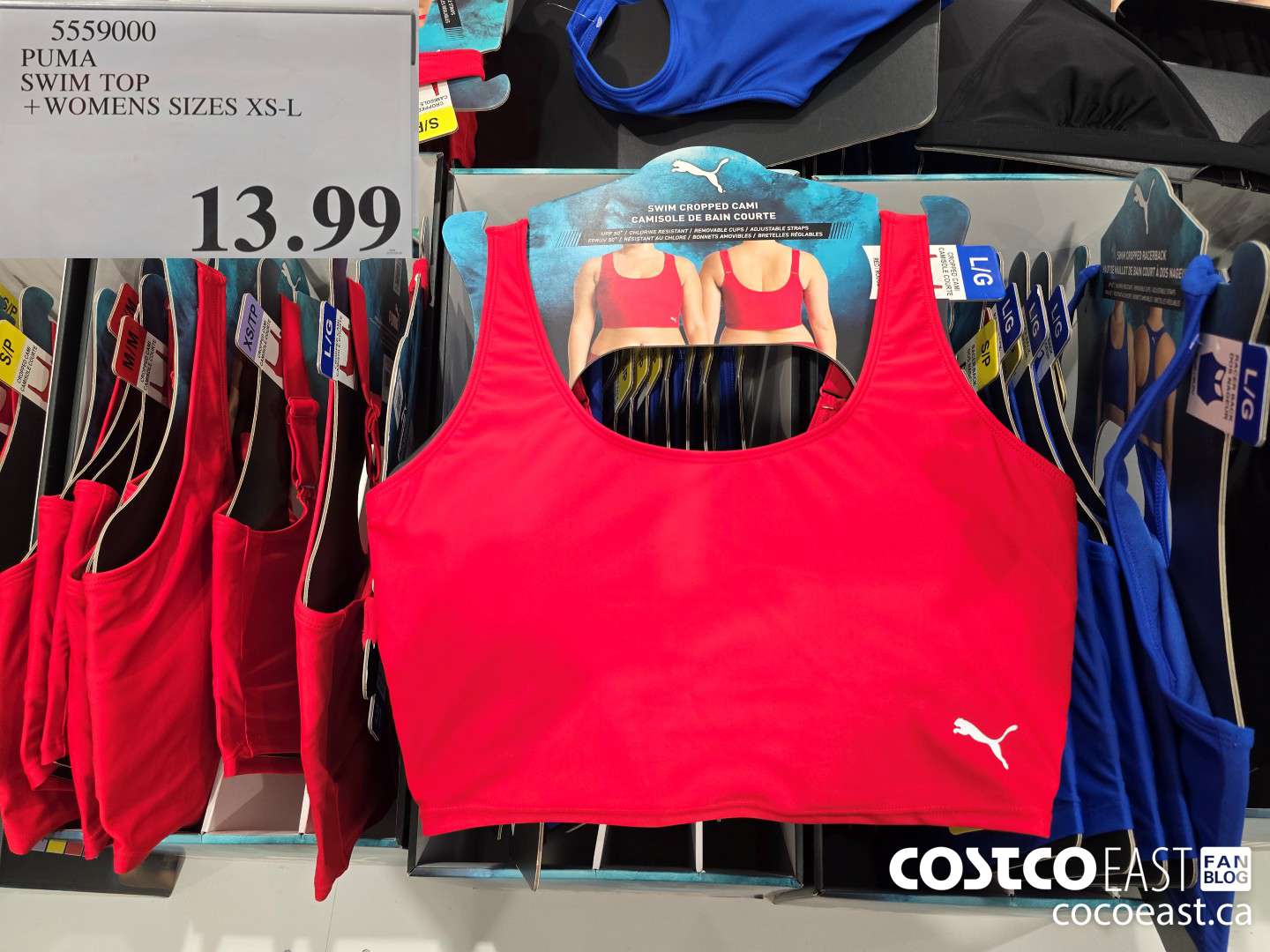 5559000 PUMA SWIM TOP +WOMENS SIZES XS-L $13.99