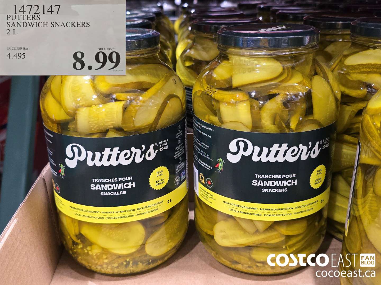 1472147 PUTTERS SANDWICH SNACKERS 2 L $8.99
