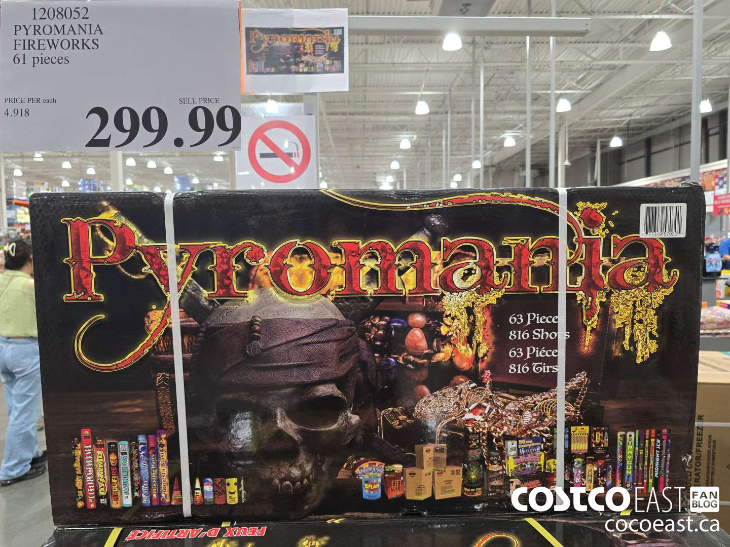 1208052 PYROMANIA FIREWORKS 62 pieces $299.99