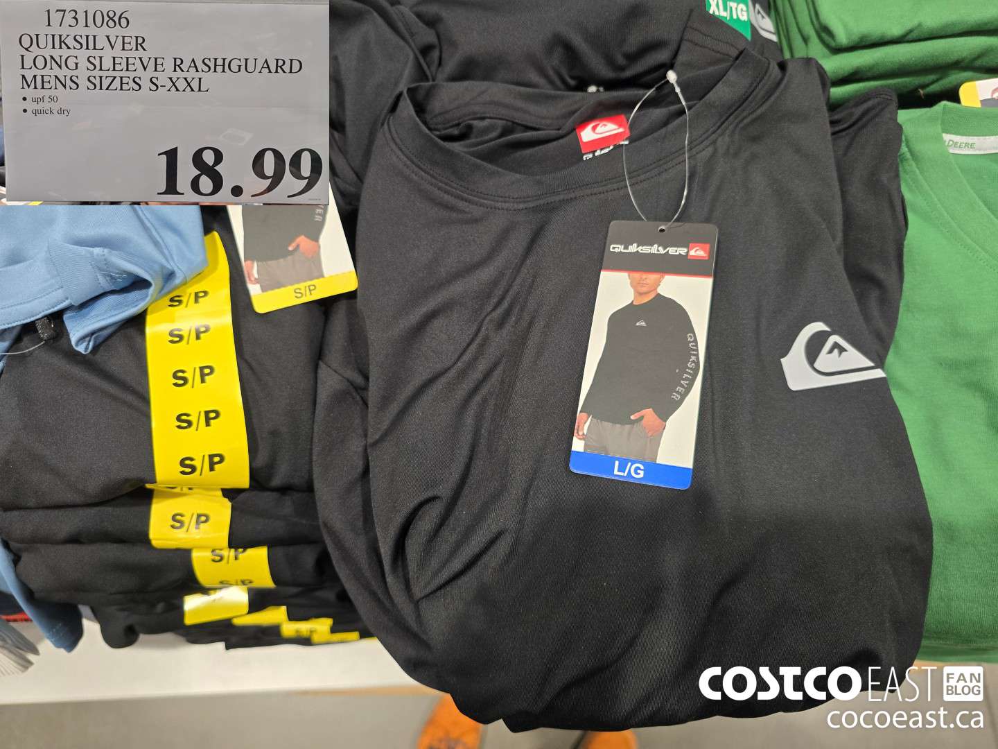 1731086 QUIKSILVER LONG SLEEVE RASHGUARD MENS SIZES S-XXL $18.99