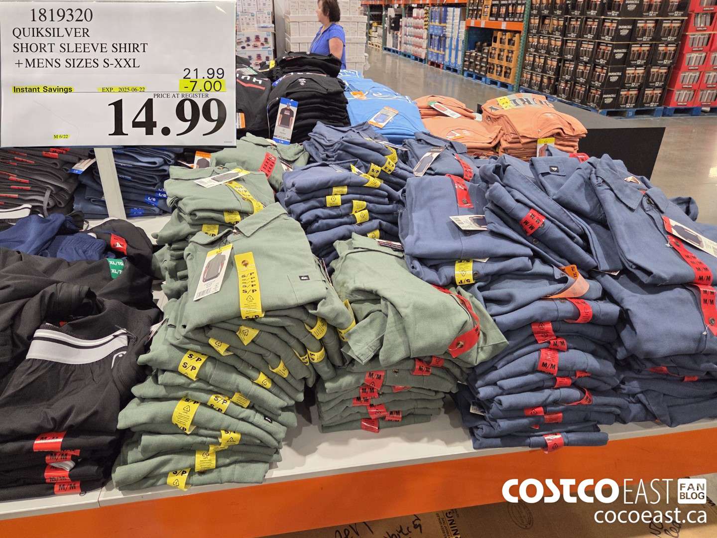 1819320 QUIKSILVER SHORT SLEEVE SHIRT +MENS SIZES S-XXL ($7.00 INSTANT SAVINGS EXPIRES ON 2025-06-22) $14.99