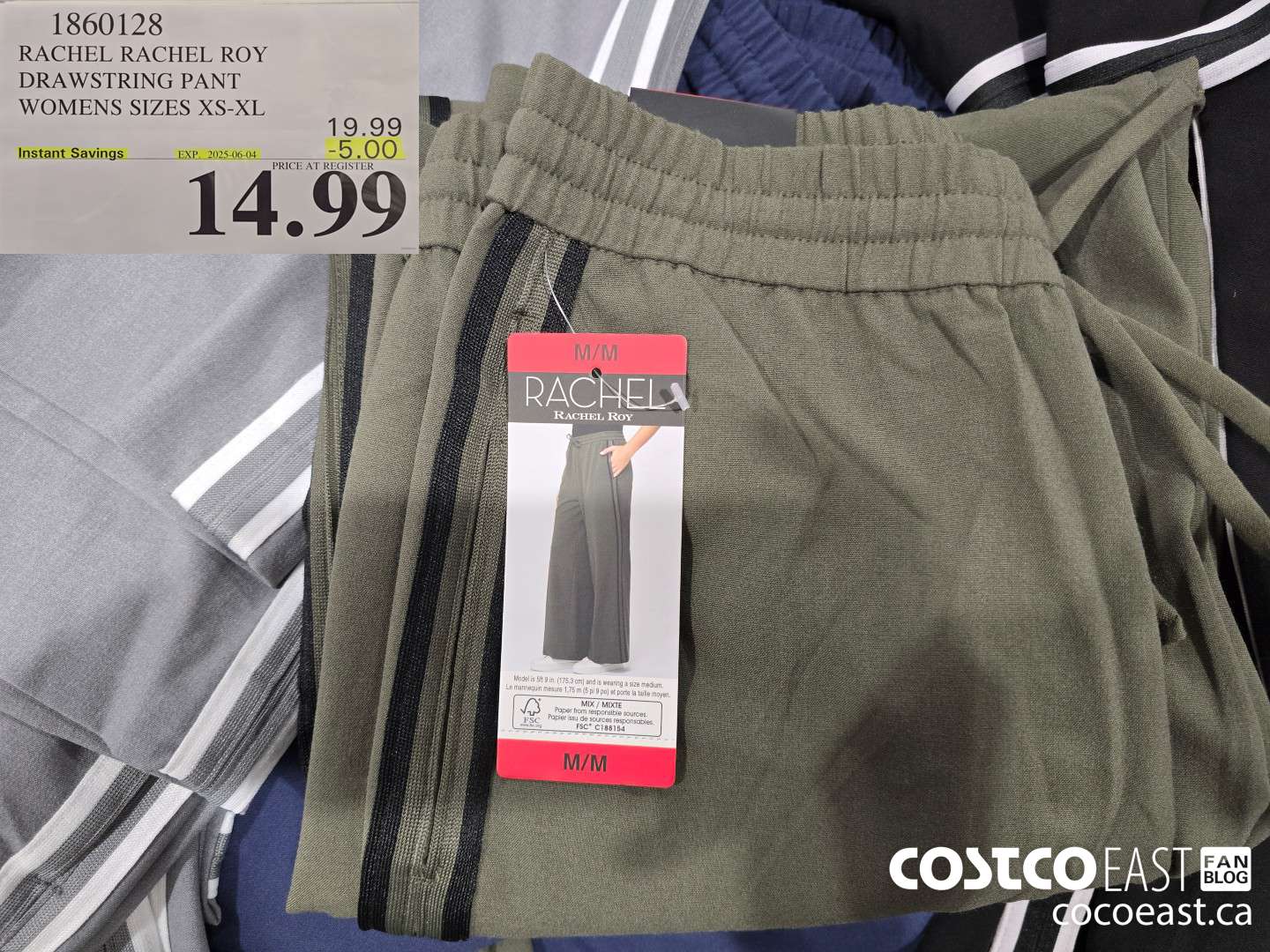 1860128 RACHEL RACHEL ROY DRAWSTRING PANT WOMENS SIZES XS-XL ($5.00 INSTANT SAVINGS EXPIRES ON 2025-06-04) $14.99