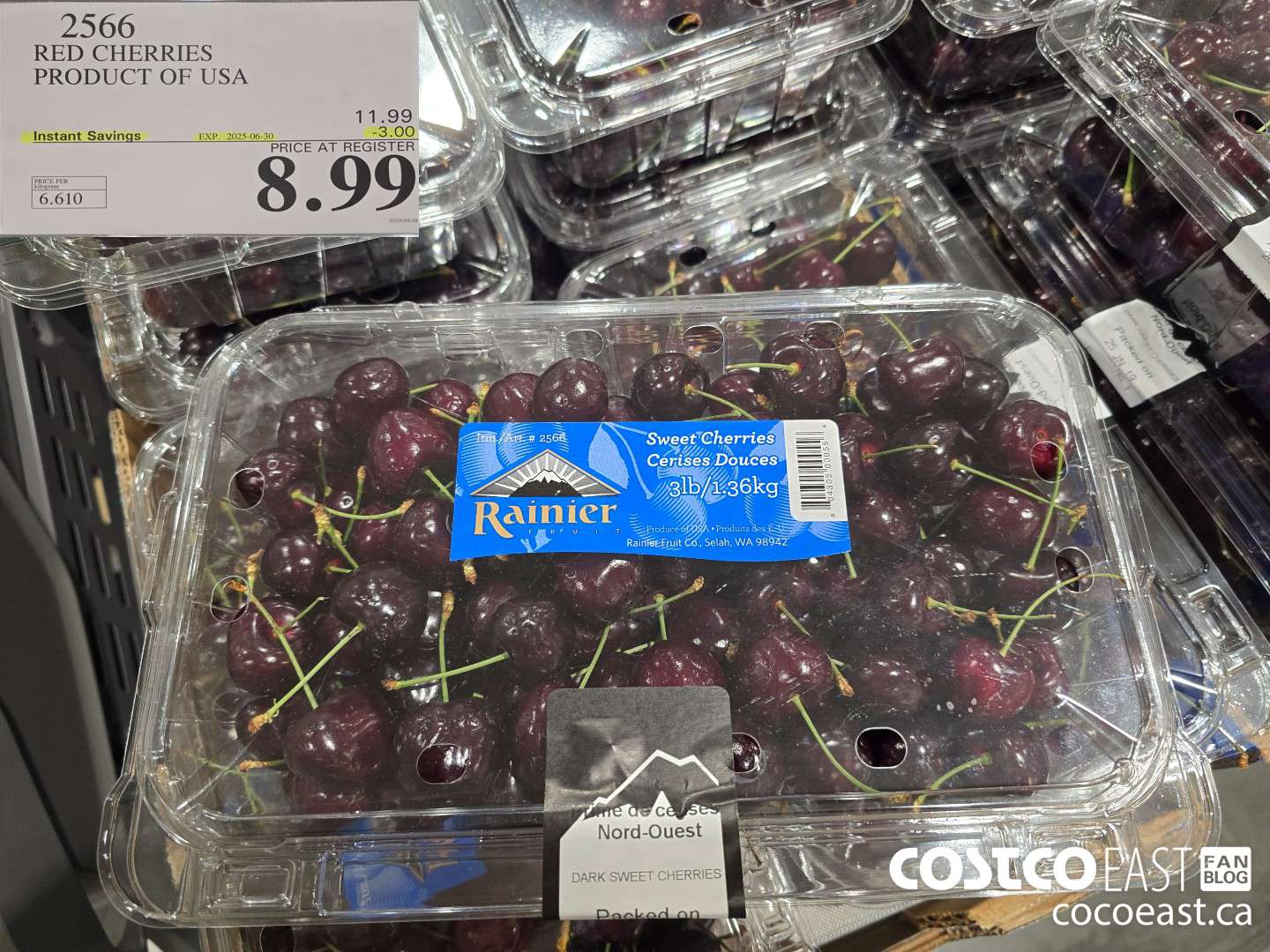 2566 RED CHERRIES PRODUCT OF USA ($3.00 INSTANT SAVINGS EXPIRES ON 2024-06-30) $8.99