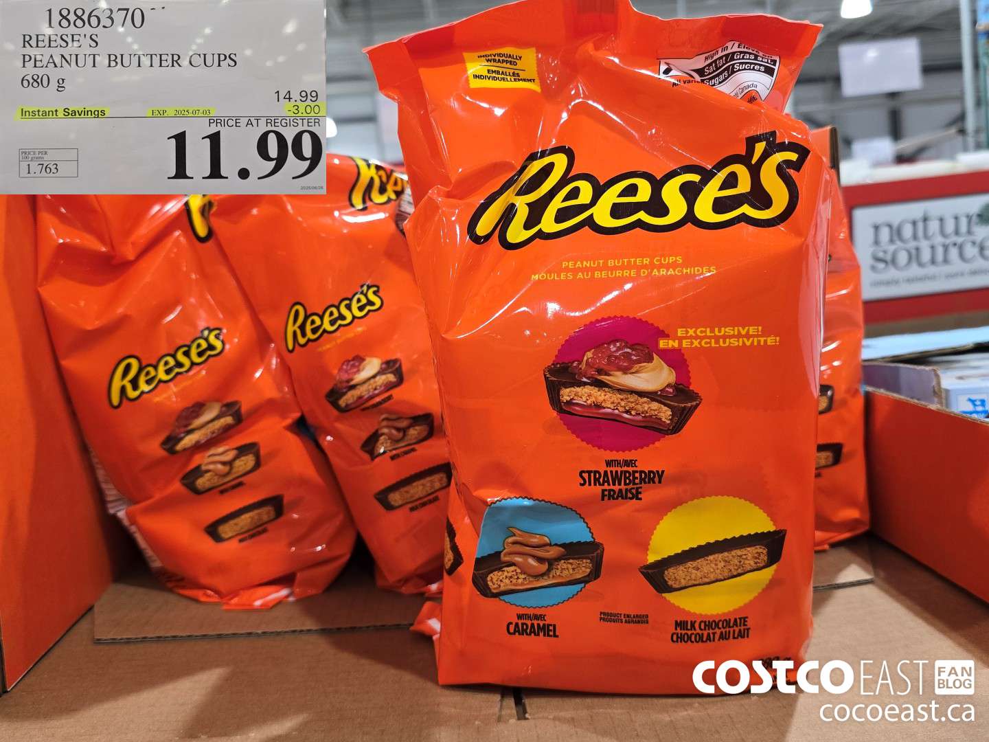 1886370 REESE'S PEANUT BUTTER CUPS 680 g ($3.00 INSTANT SAVINGS EXPIRES ON 2025-07-03) $11.99