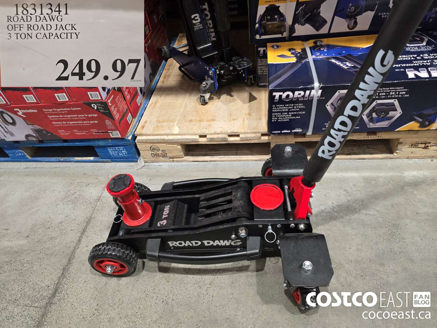 1831341 ROAD DAWG OFF ROAD JACK 3 TON CAPACITY $249.97